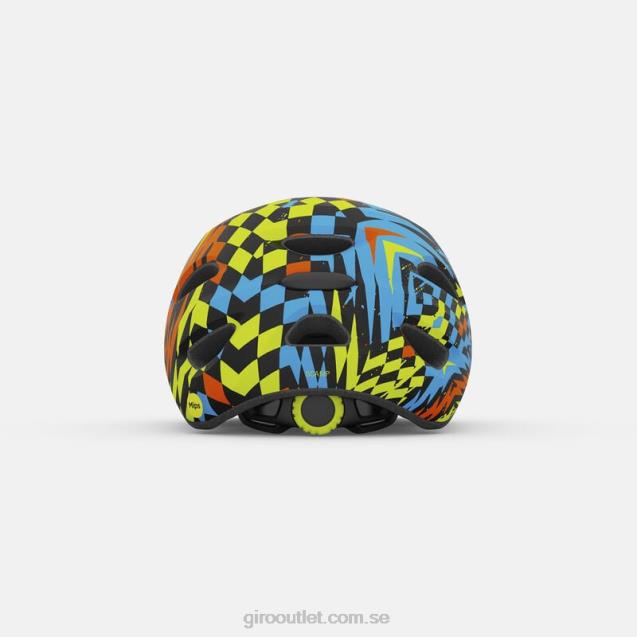 scamp mips hjälm barn Giro L2JPJ1494 matt svart rutig blekning