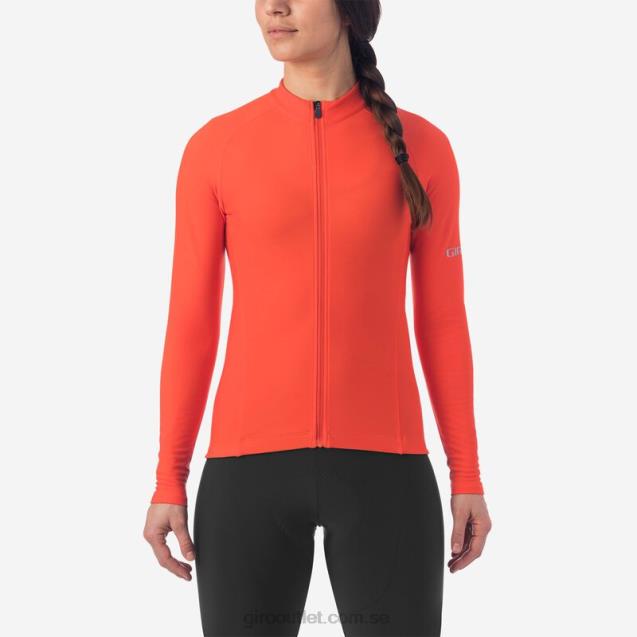 chrono termisk ls jersey kvinnor Giro L2JPJ1249 vermillion