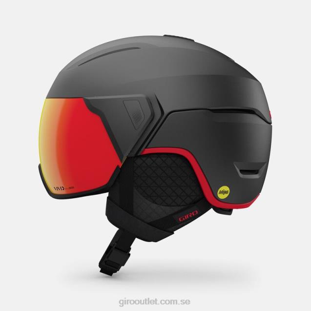 orbit sfärisk hjälm män Giro L2JPJ306 matt grafit/röd
