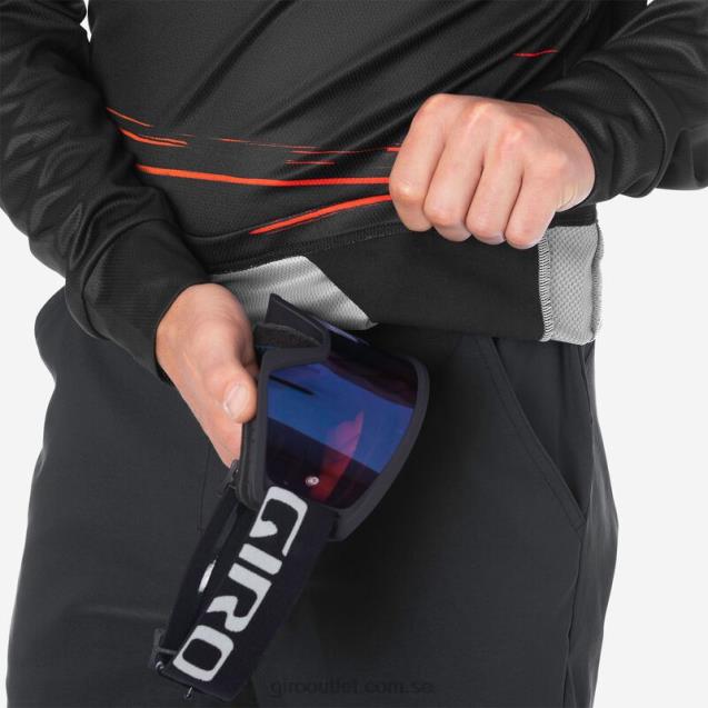 roust ls tröja män Giro L2JPJ735 svart/röd hypnotisk