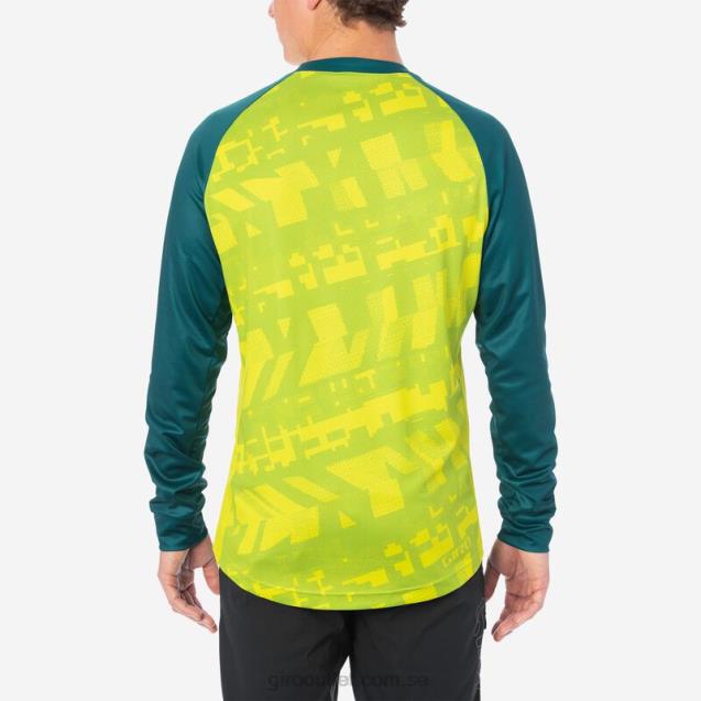 roust ls tröja män Giro L2JPJ736 citrongrön fanatiker