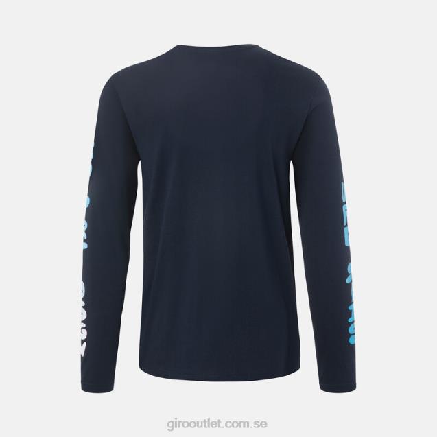 tech t-shirt - lång ärm män Giro L2JPJ260 midnattsblå ews