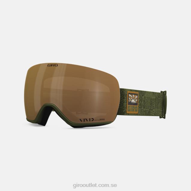 artikel asiatisk passform goggle unisex- Giro L2JPJ935 spår grönt äventyrsnät