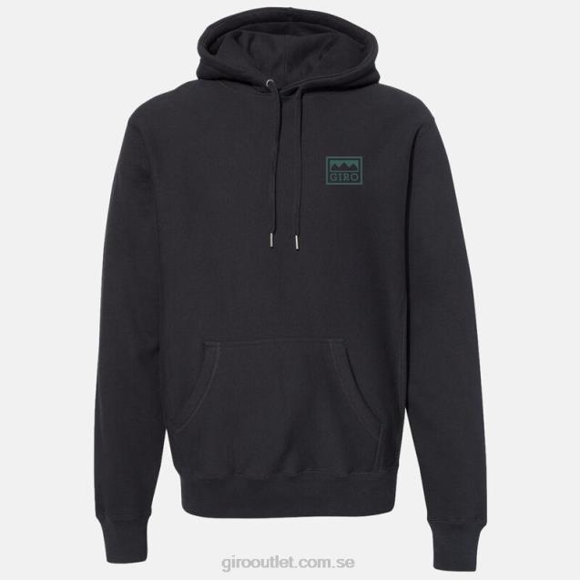 hoodie med logotyp unisex- Giro L2JPJ204 svarta alperna
