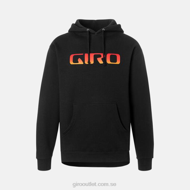 hoodie med logotyp unisex- Giro L2JPJ965 svart hyperglitch