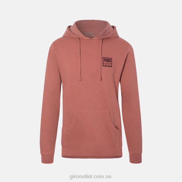 hoodie med logotyp unisex- Giro L2JPJ967 rosa äventyrsrutnät